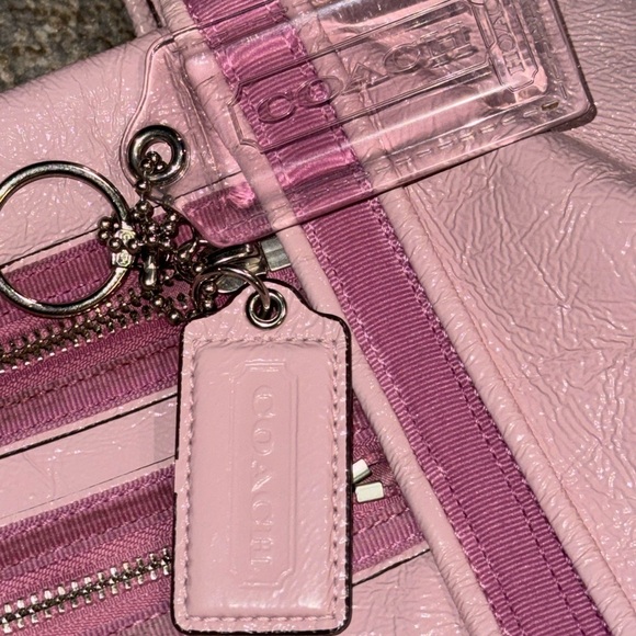 Coach Poppy Y2K Rose Pink Patent Glam Tote Bag 14531 - Picture 7 of 16